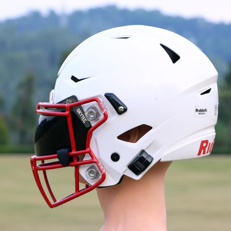 GIKYTEC Football helmet visor Anti-Fog Scratch Resistant Used for riddell speed flex helmet - Football for Youth & Adult - Image 2